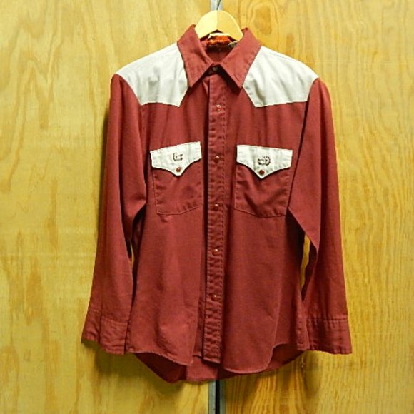 cowboy joe Other - #1407 Vintage Cowboy Joe by Atlantic Button Down Shirt 1940s-50s Defects Med